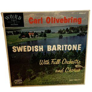 Carl Olivebring Swedish Baritone With Orchestra And Chair (Vinyl) Word W3044 VG